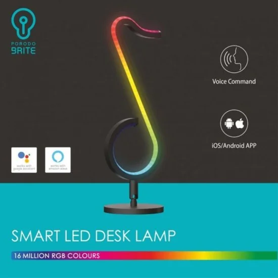 Porodo Brite Smart LED Desk Lamp 12W &ndash; Black